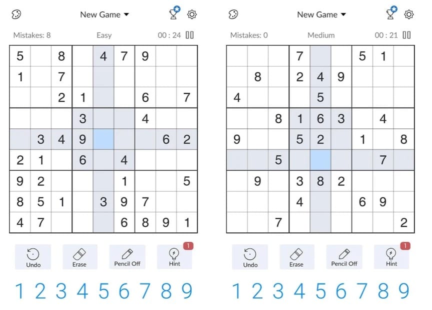 Free Classic Sudoku Puzzles app