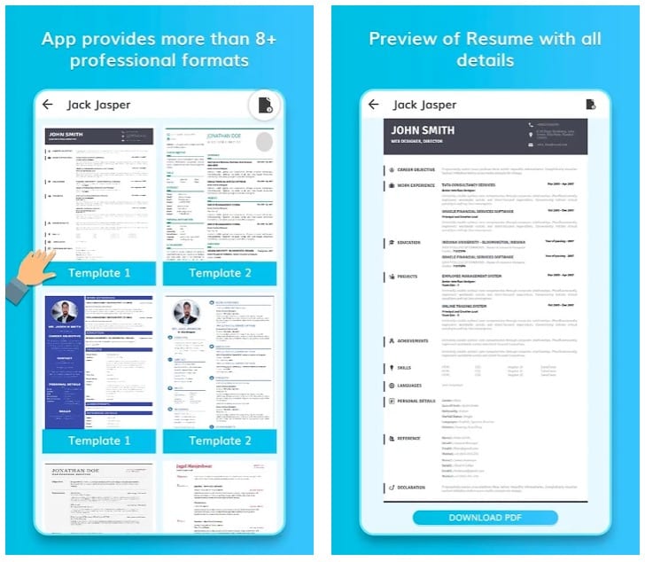 professional cv maker software