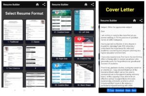 Resume builder Free CV maker templates formats app review