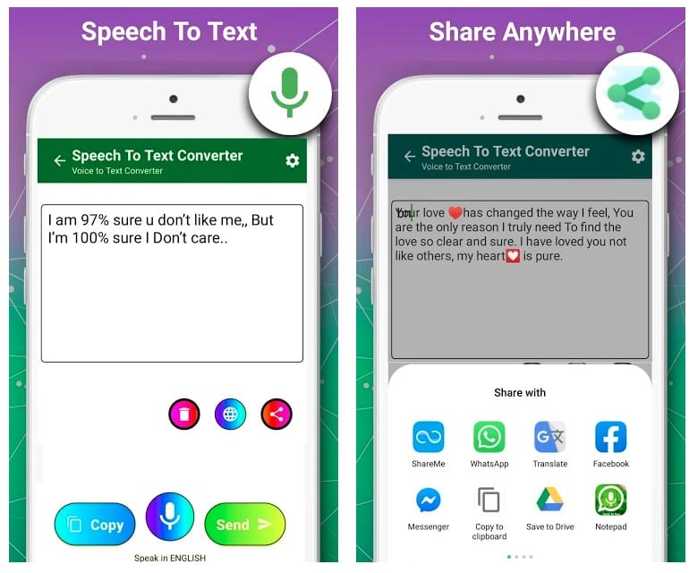 best speech to text app android 2018