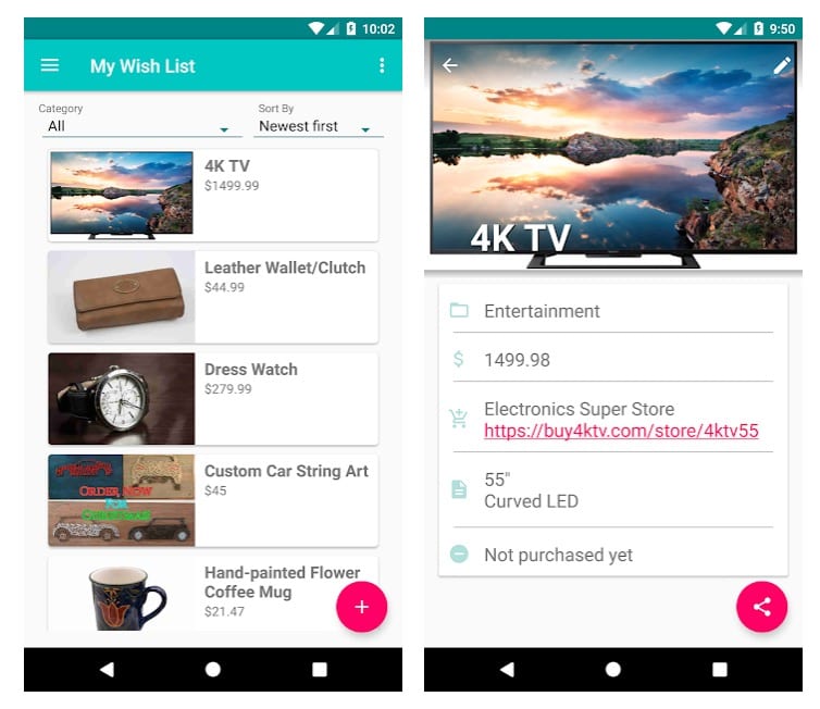 18 Best Wishlist apps for Android | Android apps for me. Download best