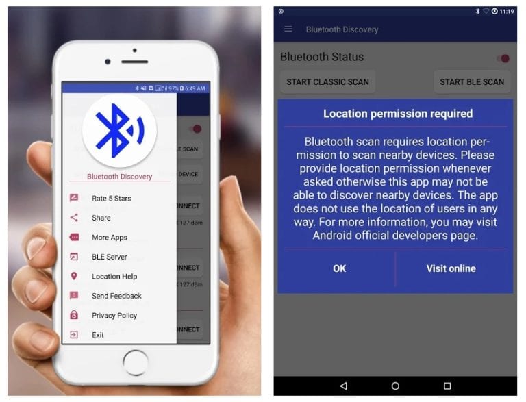 bluetooth pairing app