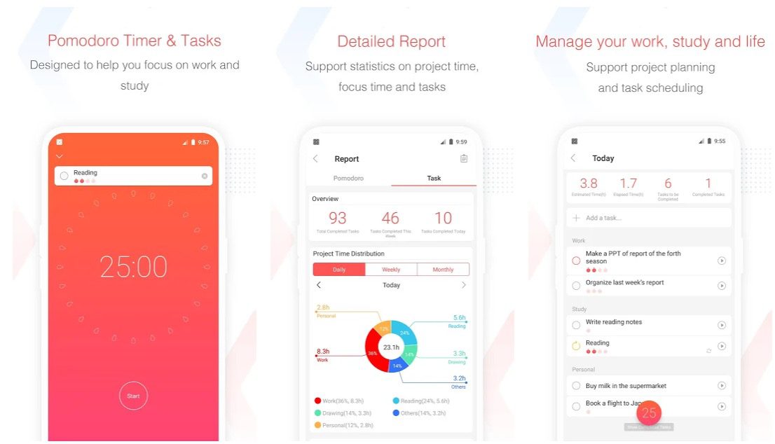 Focus To-Do Pomodoro Timer & To Do List