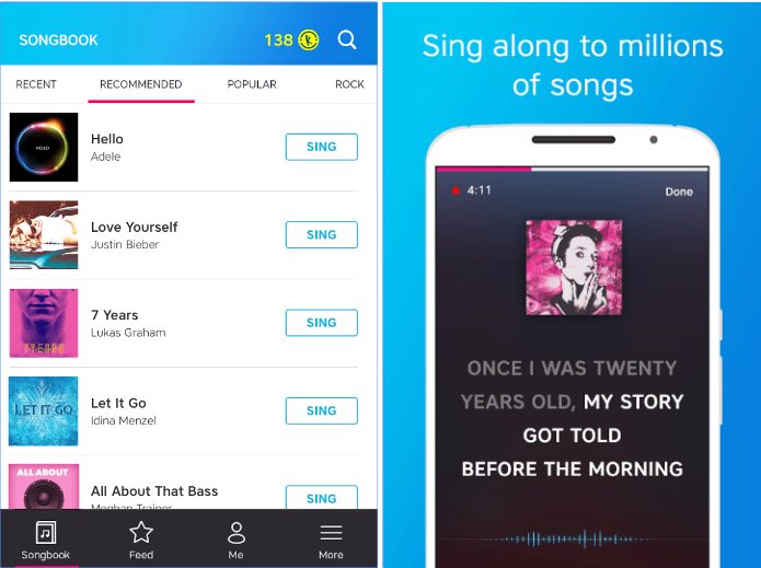 Karaoke Sing & Record app