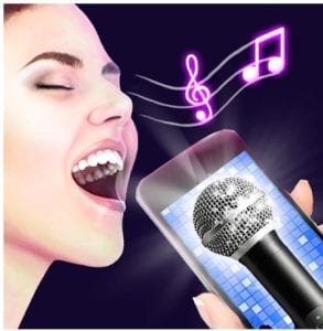 Karaoke voice sing & record logo