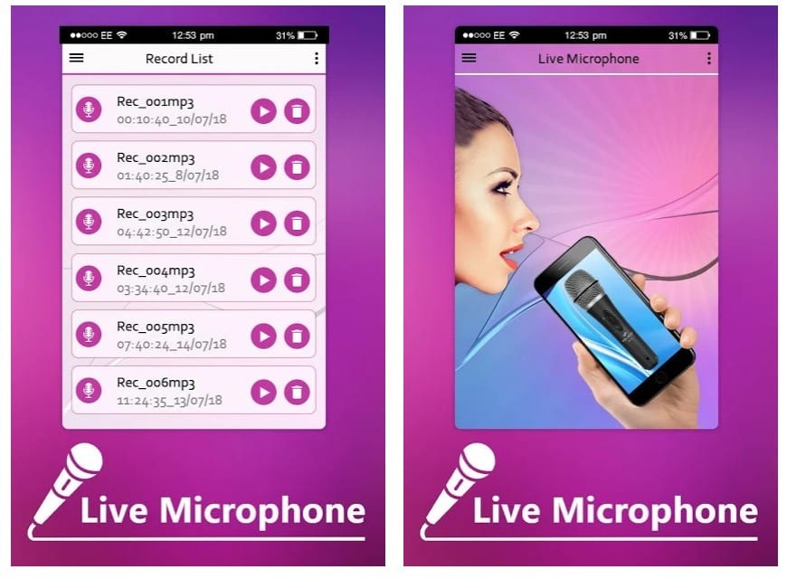 Live Microphone & Announcement Mic