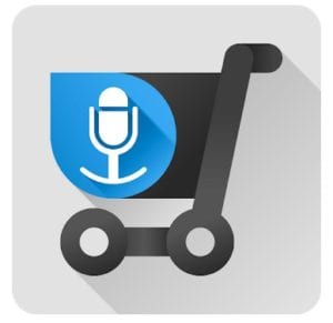 Shopping list voice input logo