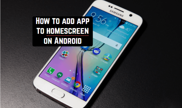 How to Add App to Homescreen on Android