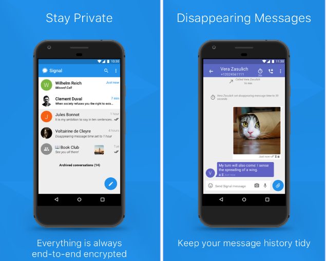 Signal Private Messenger app