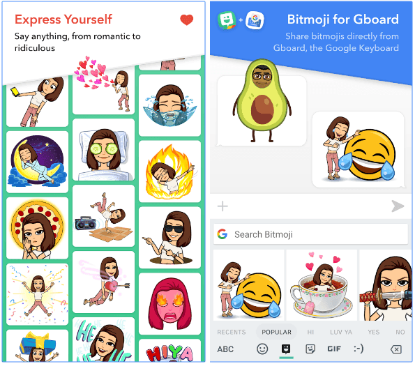 Bitmoji app