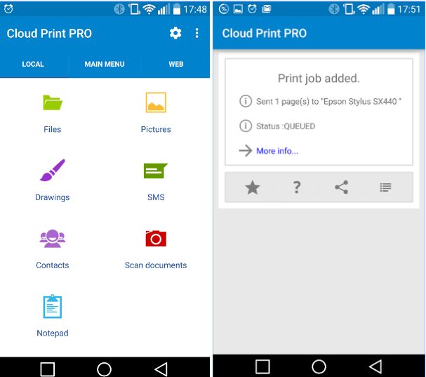 Cloud Print plus app