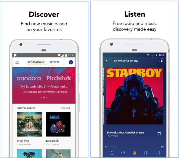 Pandora Music app