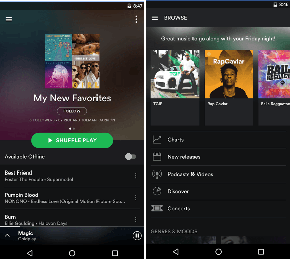 Spotify app