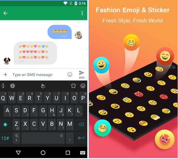 TouchPal Emoji Keyboard app