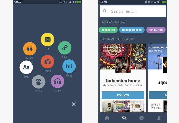 tumblr app