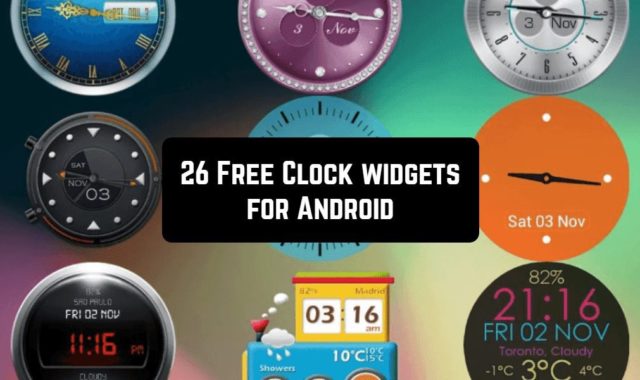 26 Free Clock Widgets Apps for Android