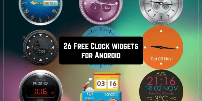 26 Free Clock widgets for Android