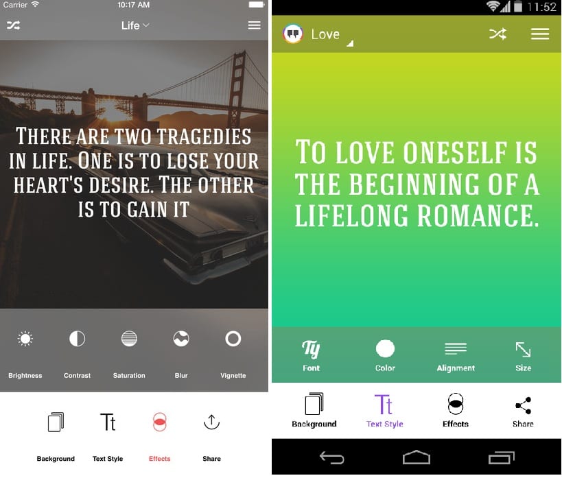 15 Best  Quotes  creator apps  for Android Android apps  for 