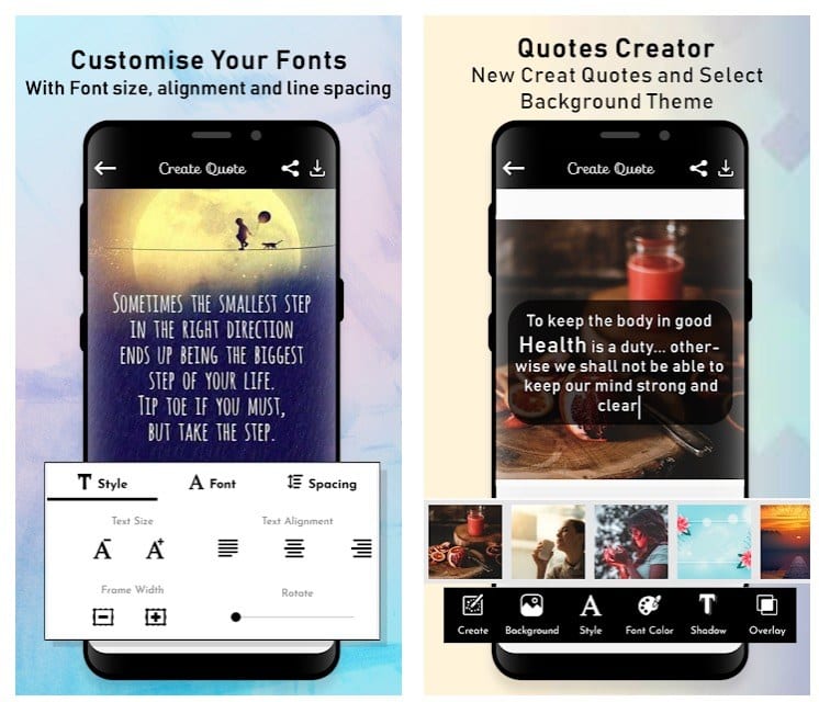 15 Best Quotes creator apps for Android | Android apps for me. Download