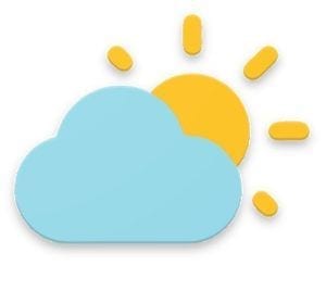 Simple weather & clock widget logo