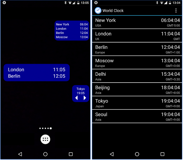 World Clock & Widget app