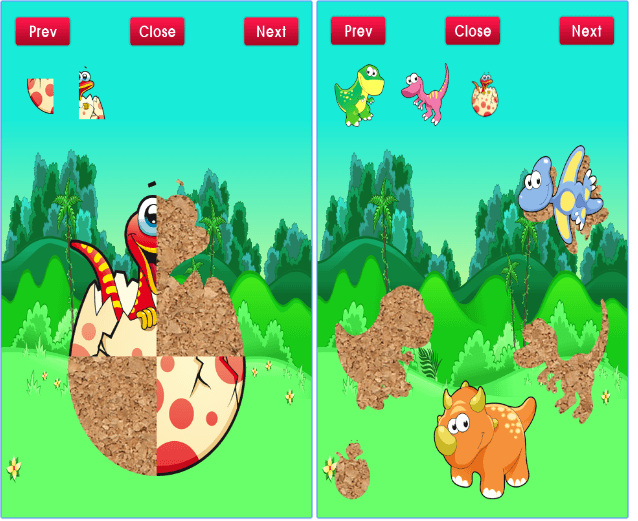 Dinosaur Puzzle for Toddlers app