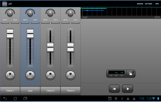 J4T Multitrack Recorder app