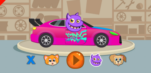 Racing games for toddlers app