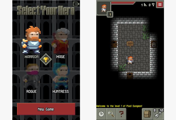 pixel dungeon rpg