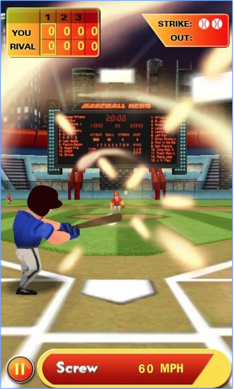 Baseball Hero app