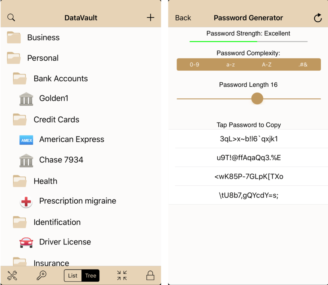 review datavault password manager