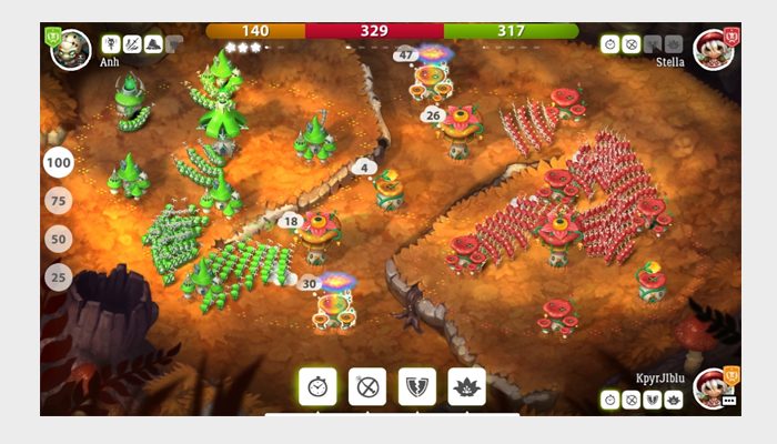 mushroom wars 2 screen