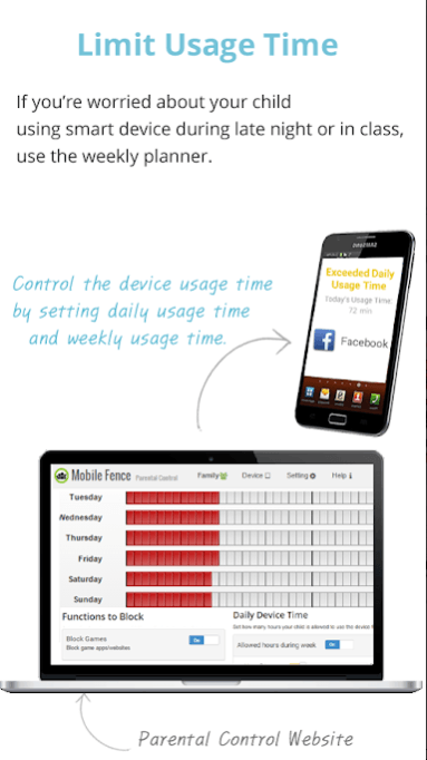 Mobile Fence Parental Control app