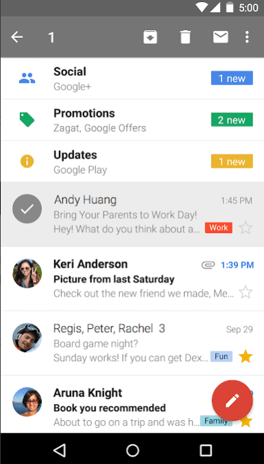 Gmail app