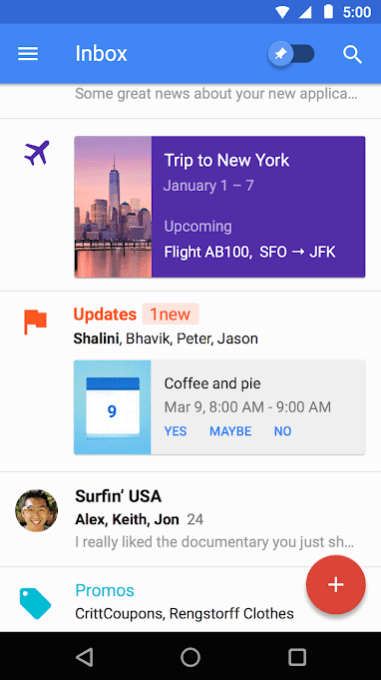 Inbox by Gmail app