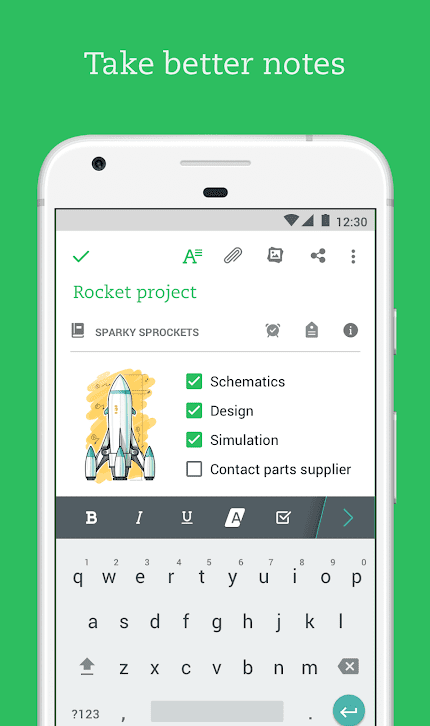 Evernote app