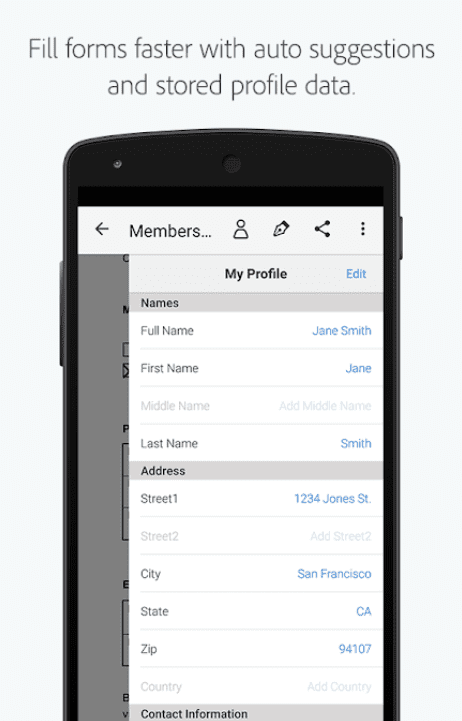 Adobe Fill & Sign app