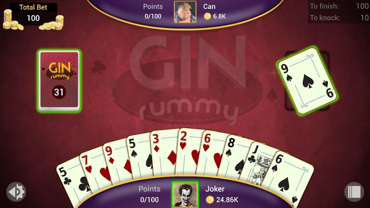 Gin Rummy app