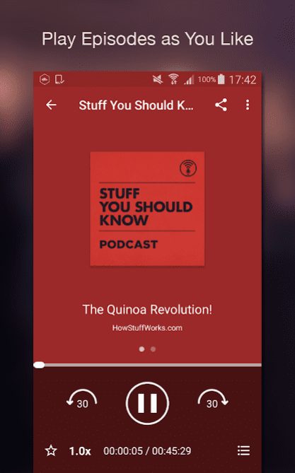 Podcast Player app