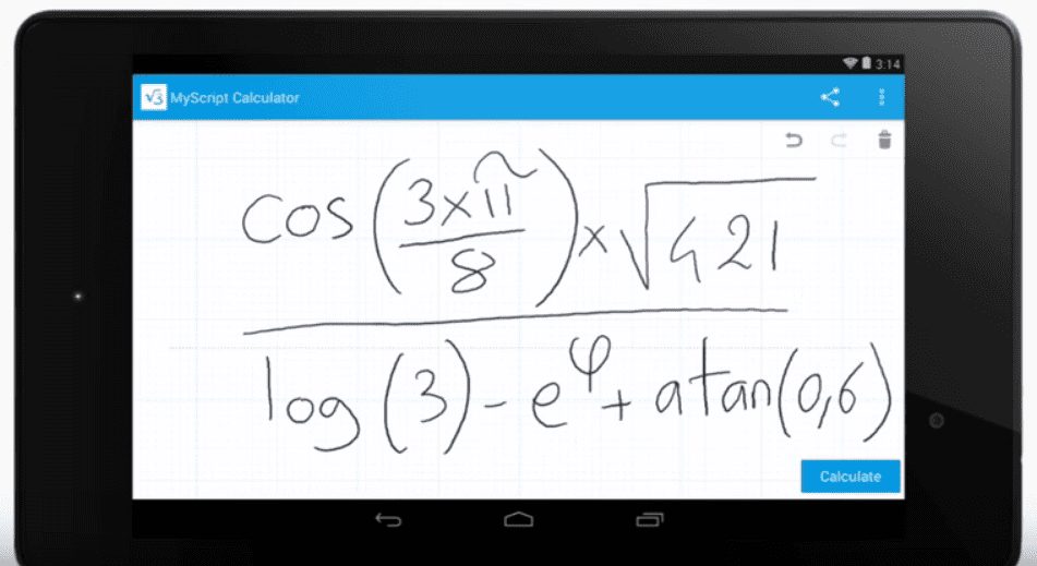 MyScript Calculator app