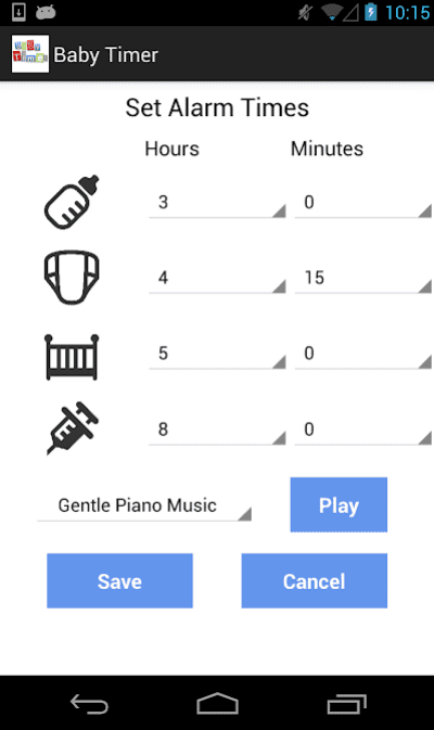 Newborn Baby Timer app