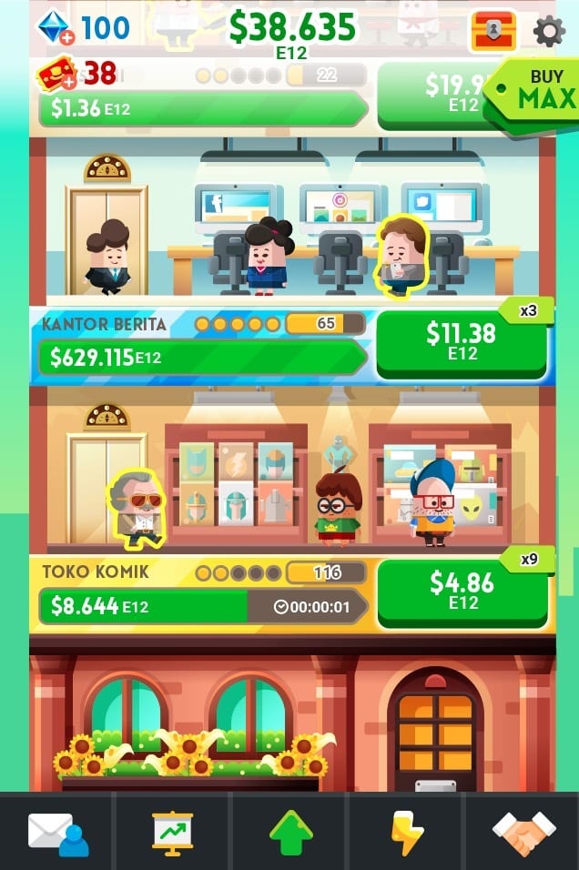 Money Clicker Game & Business Adventure logo