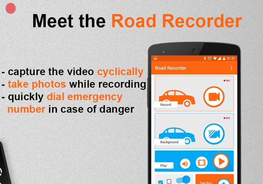 Road Recorder app