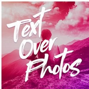 Text Over Photo logo