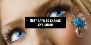 Best apps to change eye color