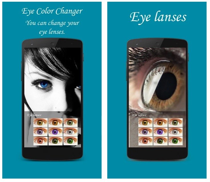 real time eye color change video app