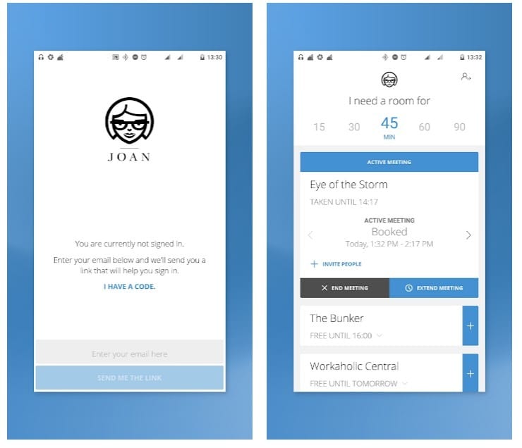 Joan - Meeting room booking system app