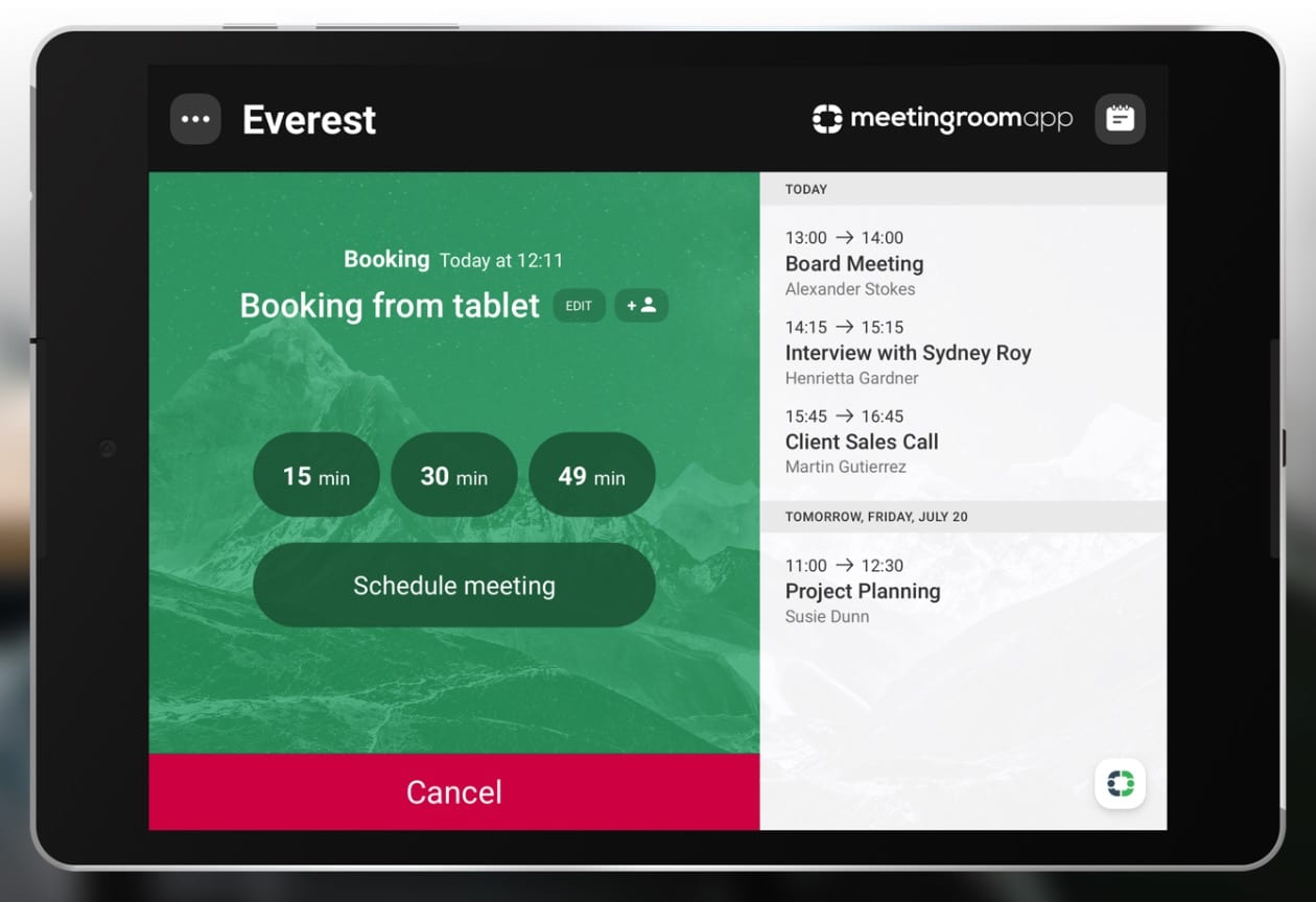 MeetingRoomApp Booking 