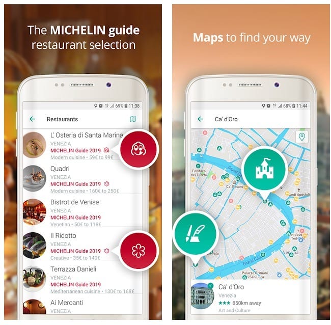 Michelin Travel guide, tours, restaurants, hotels