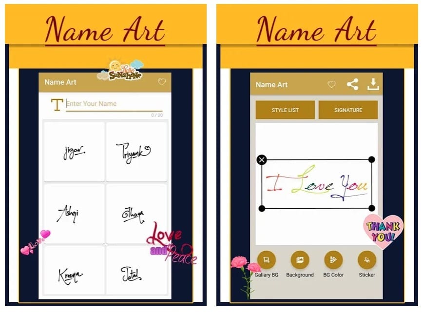 Name Art Maker - Calligraphy Name Maker